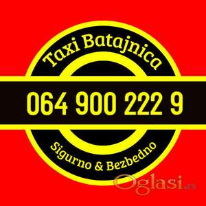 Taxi Batajnica – Pouzdan prevoz u svako doba dana i noći